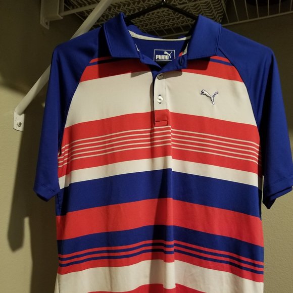 Puma Striped Polo Boys XL - Picture 2 of 4